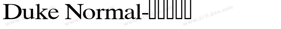 Duke Normal字体转换